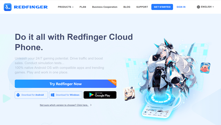 I-download ang Redfinger Client at Mag-sign up